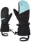 Ziener Damen Kalinda Ski-Fäustling/Wintersport | wasserdicht, Lange Stulpe, Black.River Blue, 6,5
