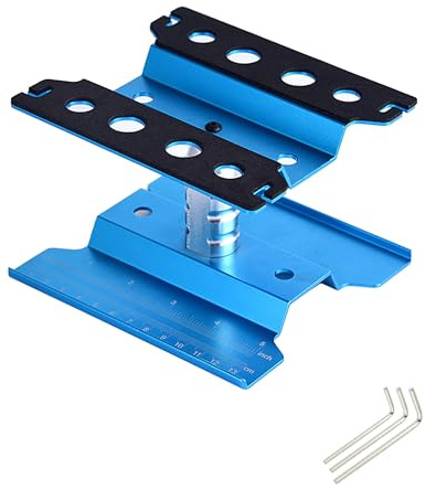 BRIOTA RC Car Work Stand und Schraubablage 360 Grad, RC Auto Aluminium Reparatur Workstation, RC Crawler Zubehör für 1/8 1/10 1/12 1/16 RC Crawler Monster Truck Buggy