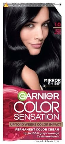 Garnier Color Sensational 1.0 Ultra Onyx Black Pack of 3