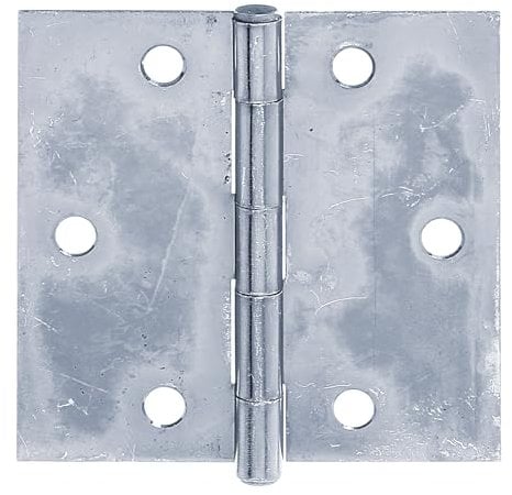 Alberts 823634 Scharnier | quadratisch | galvanisch blau verzinkt | 80 x 80 mm | 20er Set