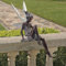 Gartendeko Für Draußen,Gartenfee Figuren Gartenfiguren Für Außen, 18cm Sitzende Elfen, Harz Fee Ornament Für Schreibtisch, Feenhaus Zubehör Garten Landschaftsbau Dekorationen
