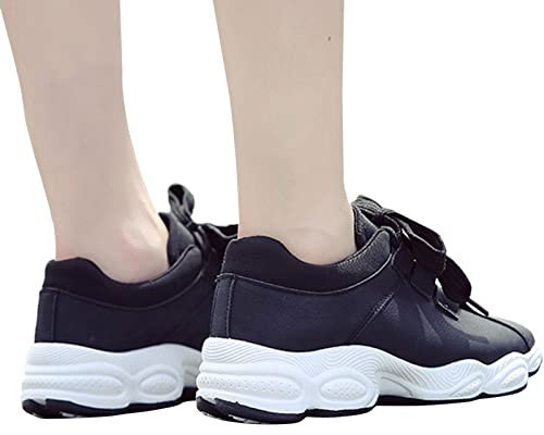 Elegante Sneaker Damen Zum Kleid Rosa Ballerinas Sport beschuht weibliche Sport-Art- und Weisegewohnheits-ursprüngliche zufällige Sport-Frauen-Schuhe Ballerina Damen 42 Ballerinas (Black, 39)
