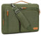 MOSISO Sacoche Ordinateur Portable,Sacoche PC Portable 13-13,3 Pouces Compatible avec MacBook,HP,Dell,Sac Ordinateur Sac Messager Côté Ouvert avec 4 Poches Zipper&Poignée,Vert Olive