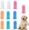 iCovalescent 10Pcs Dog Toothbrush, 360º Dog Finger Toothbrush, Silicone Pets Teeth Cleaning Toothbrush Kit, Suitable for Dogs and Cats, Dog Plaque Dog Dental Cleaning Care