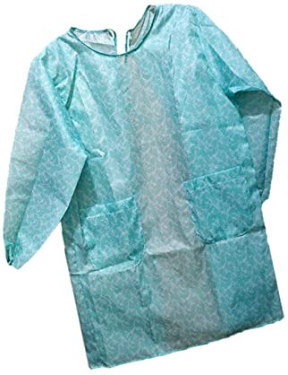 Angoily 1pc Women's Long Sleeve Waterproof Apron Polyester Material Cooking Housework Adult Overclothes Blue