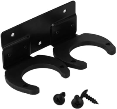 Inkoby Microphone Holder Wireless Microphone Holder for Mic Stand Wall Mounted Microphone Hanger Clip Double Hook Stands Holder