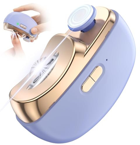 Coupe-ongles électrique 3 en 1 pour personnes âgées, coupe-ongles électrique automatique avec collecteur, excellent cadeau pour vos proches