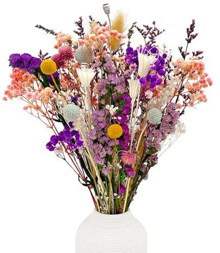 39pcs Ramo de Flores Secas Preservadas Naturales 15 Tipos Flores Secas Decoracion para DIY Arreglos Florales de Boda Decoracion del Hogar Manualidades