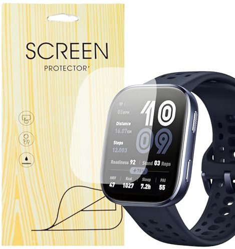 HXTHMUCL Compatibile per [6 Pezzo Protettive] Morbido Pellicola protettive per display Compatibile per Smartwatch Orologio Intelligente AMAZFIT Bip 6 46mm 1,97