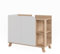 Vicco Mueble bajo Lavabo Karen, Sonoma/Blanco, 80 x 65 cm con 2 Puertas