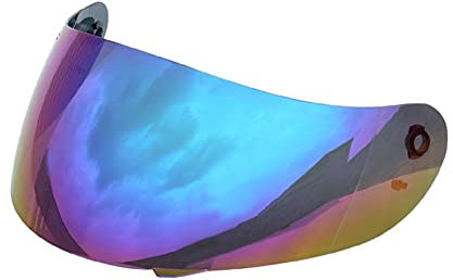 Motociclo Visiera for casco, visiera for casco antigraffio anti-UV for motocicletta, visiera di ricambio for casco da moto AGV K3/K4, lente integrale (blu)(Multicolor)