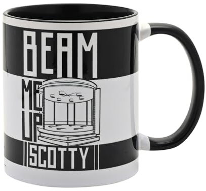 Widdop and Co Star Trek Tech Beam Me Up Scotty Tasse (320 ml), Star Trek Keramik-Kaffeetasse, Star Trek Geschenke, Tech-inspiriertes Design, offizielles Sammlerstück
