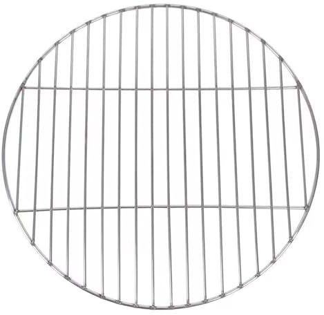28cm/38cm/43cm Rund Edelstahl Grillrost, BBQ Grillgitter Backblech für Camping, Picknick, Garten(Color,28cm)