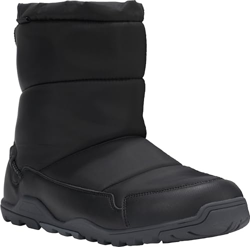 Xero Shoes Men's Alpine Pull-On Barefoot Snow Boots, Black, 13