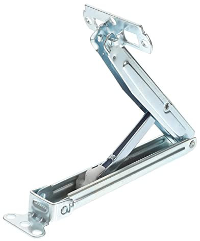 DIYEAH muebles bisagra de elevación levante y suba las bisagras Mecanismo de elevación de la mesa bisagras de varilla de elevación ajustables Bisagras ajustables planchar Plata