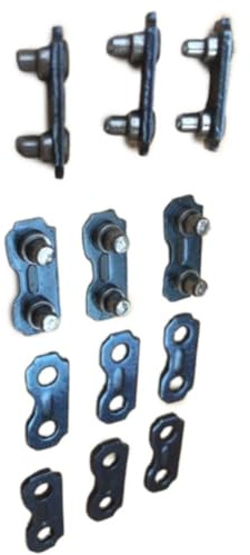 Vilgftyiet 6 x Kettensägen-Kettenverbindungsglieder 3/8 0,063 für Sägeketten – 6 Stück, kompatibel mit allen Marken, Metall-Outdoor-Elektrogeräte-Zubehör