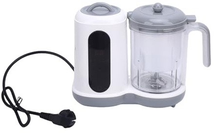 Matybobe Babynahrungszubereiter, Automatisches Kochen, Mahlen, Baby-Dampfgarer und Mixer mit Großer Kapazität (EU-Stecker)