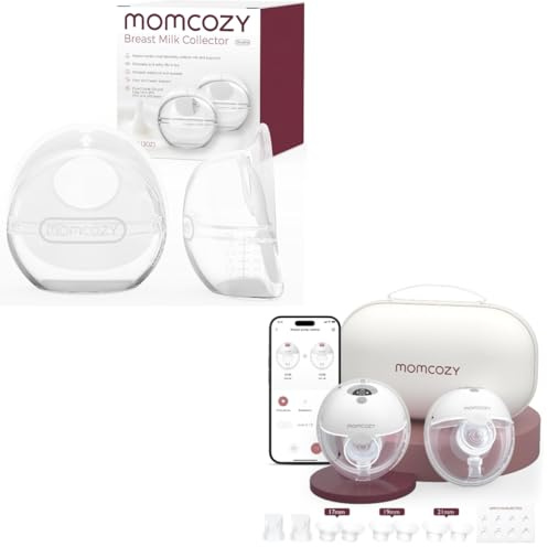 Momcozy Breast Milk Collector+Momcozy M5 Smart Breast Pump