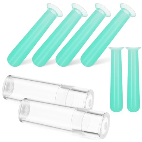 15 Pcs Silicone Lens Plunger for Hard Lens Care, Green Portable Tool | Flexible Lightweight Design, Safe Use, Easy Handling, Contact Lens Care Accessory for Rgp Insertion and Removal