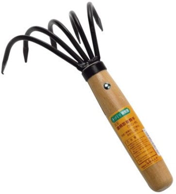 Asano Japanese Ninja Claw Rake and Cultivator (coated handle)