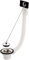 Nicoll 92934 Bonde evier INOX 1 bac a/trop Plein 556 0204015, Blanc