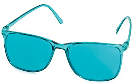 VANLO Farbtherapiebrille türkis Elegant - Neutralisierungsbrille