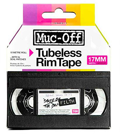 MUC OFF Unisex-Adult accessorio Rim Tape tubeless 21mm 50 metri, Black, One Size