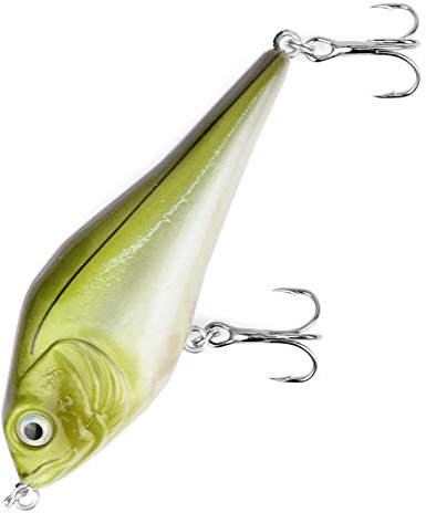 Major Fish Medium Jerk Jerkbait 10 cm Hecht Wobbler Kunstköder zum Hecht Angeln Ayu Green