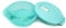 TUPPERWARE CrystalWave compartiments rond 900 ml turquoise