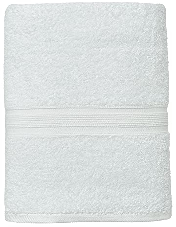 leevitex® Saunahandtuch XXL, flauschig und saugstark, 1 Saunatuch, 80 x 200 cm, Qualität 500 g/m², 100% Baumwolle - Weiß