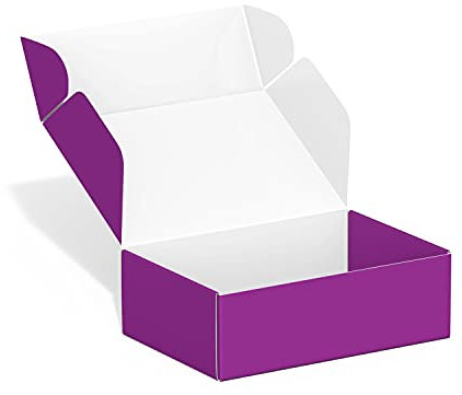 Tonespac Versandkartons, Wellpappe, kleine Versandkartons, 10,2 x 15,2 x 5,1 cm, Violett, 50 Stück