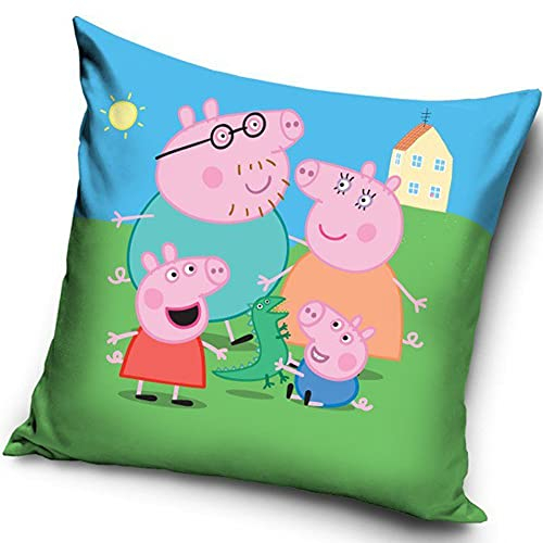 Une Peppa Pig PP182045 Kissenbezug, 40 x 40 cm