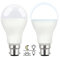 Dusk to Dawn Sensor Light Bulbs B22 12W LED Cool White 6000K, 1200LM, Auto on/Off Outdoor Light Bulbs Bayonet Fitting, AC 220V, Twilight Bulbs for Porch Light, Security Lighting, Pack of 2