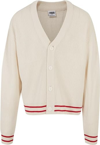Urban Classics Herren Sporty Boxy Cardigan 4XL whitesand