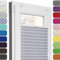 Estika Plissee ohne Bohren, Premium Klemmfix - 90cm Breite x 120cm Höhe - Grau-violett - Metal Plisseehalter ohne Bohren, Modern Sichtschutz für Fenster, Jalousien Fenster für innen