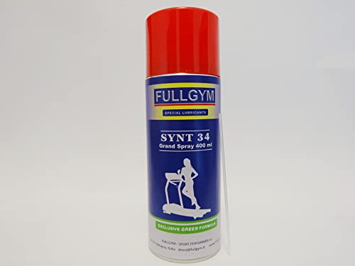 SYNT 34 Grand Spray 400 ml. Lubrificante multi-componente per tapis roulant prodotto da FULLGYM specialista in lubrificanti per attrezzi sportivi dal 1934.