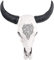 XINGYAN Harz Bull Kopf Ochse Schädel Kopf Wand Dekor Longhorn Schädel Skulpturen Plaque Art Handwerk Ornamente Hörner Statue Hängende Kunst für Home Decoration (Modell A)