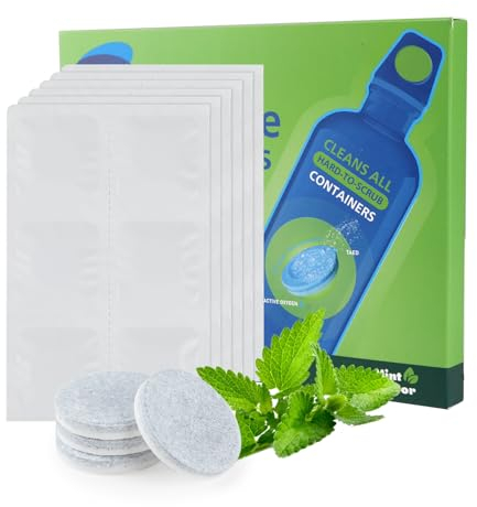 Water Bottle Cleaning Tablets, 24PCS Bottle Clean Sterilising Tablets for All Stainless Steel, Plastics & Glass Drinking Containers, Coffee Machine Cleaner Steriliser Tablet, Orange Fresh Scent