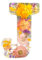 EHOTER Florales Harznachtlicht, Harzbuchstaben mit Blumen, florales Harz-Nachtlicht, Buchstabe aus Kunstharz, Buchstaben mit Blumen, Geschenk für Mutter, Frau, Freundinnen (J)