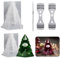 Stampo Per Candele Profumate Per Albero Di Natale, Stampo Per Candele In Silicone Fai Da Te, Stampo In Resina Epossidica, Stampo Per Candele Al Sapone Al Cioccolato (Albero)