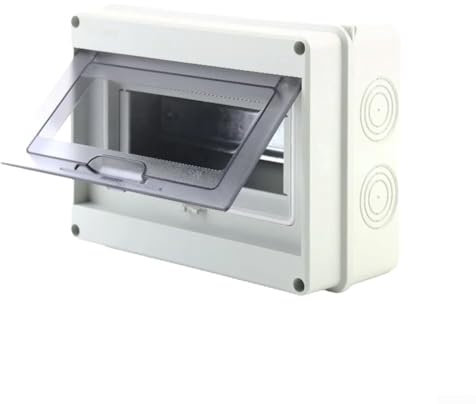 IP65 Waterproof Distribution Box, 8 Circuits, Perfect for Construction Sites and Docks