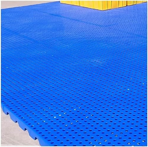 WaiDXn Bandeja plástica del Almacenamiento de la Plataforma Bandeja Ligera del Piso, Estera plástica de la baldosa del Drenaje del Enclavamiento for el Cuarto de Almacenamiento(80x80x5cm)