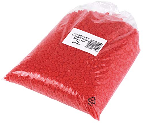 Holmenkol Unisex – Erwachsene Wachspastillen Skiwachs, rot, 1 Kilo