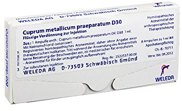 Cuprum Metallicum Praep.D 30 Ampullen