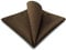 S&W SHLAX&WING Men Herren Einstecktücher Solid Braun Chocolate Groß