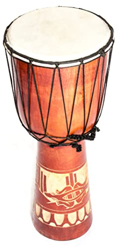 60cm Djembe Trommel Bongo Holztrommel Drum Darbuka Guter Klang Gecko