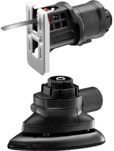 BLACK+DECKER MTJS1-XJ Testa Seghetto Alternativo per Utensile Multifunzione Multievo + BLACK+DECKER MTSA2-XJ Testa Levigatrice per Utensile Multifunzione Multievo