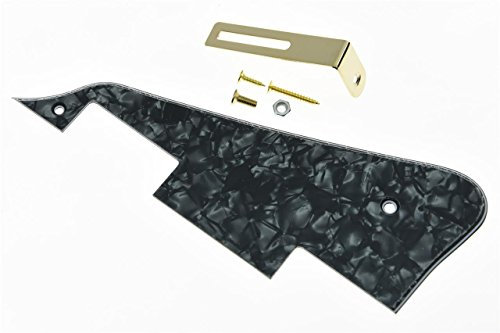KAISH Black Pearl LP Gitarren-Pickguard mit goldfarbener Halterung für Epiphone Les Paul