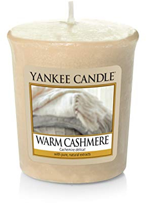 Yankee Candle Warmer Kaschmir Votiv-duftkerze, 49 g, Plastik, Beige, 4.6 x 4.5 x 5.5 cm