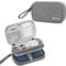 BUBM Double Compartment Storage Case Compatible with 3DS/3DS XL/New 2DS XL and Accessories, Protective Carrying Bag, Portable Travel Organizer Case,Gray